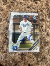 John Rave Signed 2019 Bowman Draft Chrome Rc Kansas City Royals Rc BDC-144