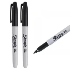 Sharpie Marker  Fine Point Tip Black Permanent  2 Count Art School Craft Hobby 