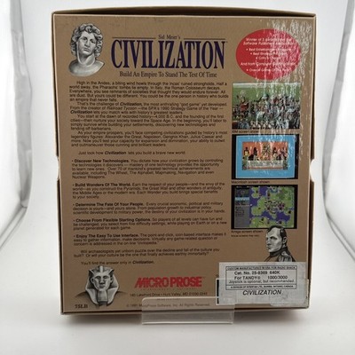Vintage Sid Meier's CIVILIZATION PC Game 3.5