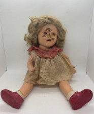 Vintage Look alike Shirley Temple Doll w/ Red Dress 1050 