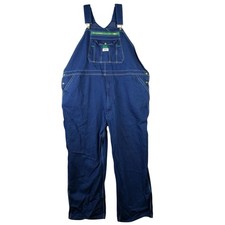 Liberty Bib Overalls Men s 52x30 Blue Denim Workwear Carpenter Utility Pockets