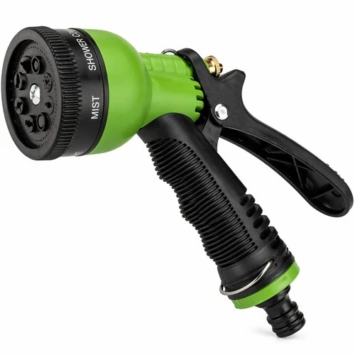 Universal 8 Pattern Garden Hose Spray Nozzle ABS Trigger Lawn Watering Hose Gun
