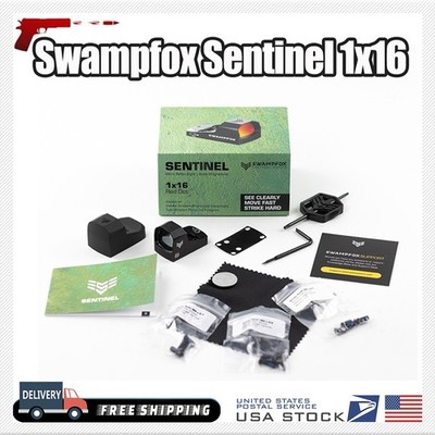 Swampfox Sentinel 1x16 3MOA Micro Reflex Red DOT Sight RMSc Footprint