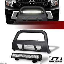 For 20162017-2024 Titan Matte Blk Studded Mesh Bull Bar120w Cree Led Fog Light For 20162017-2024 Titan Matte Blk Studded Mesh Bull Bar120w Cree Led Fog Light