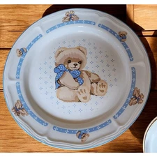 Tienshan Country Bear 12" Chop Plate Large Serving Platter Stoneware Theodore