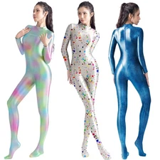 AMORESY Athena Glitter Satin Surfing Swimwear Jumpsuit Bodysuit Catsuit Playsuit