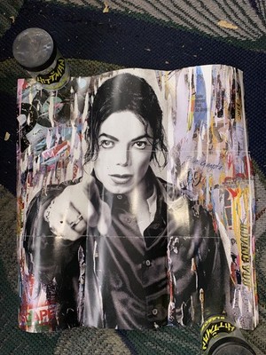 Michael Jackson Mr Brainwash Poster Used