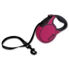 KONG Terrain Large 16 Fuschia Retractable Dog Leash with Soft Grip Handle