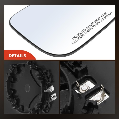 Right Passenger Side Mirror Glass w/Heated for Volvo S60 V60 Cross Country S80 - 第 9/11 張圖片