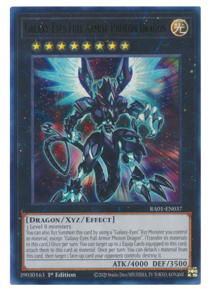 x3 Galaxy-Eyes Full Armor Photon Dragon Ultra Rare RA01-EN037