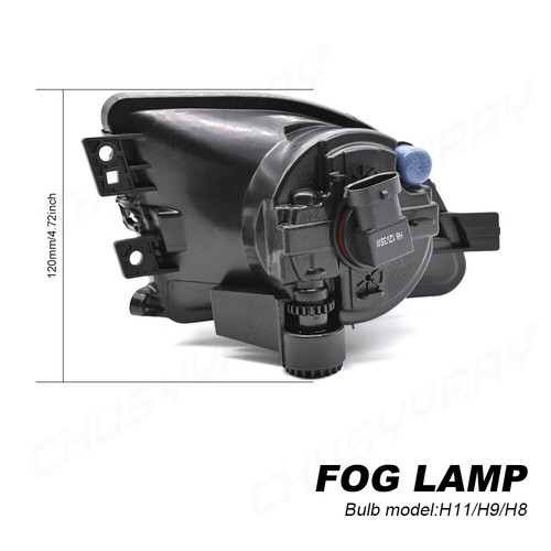 For 2011-2013 Fog Lights For BMW 5 Series 528i 535i 550i Front Bumper Lamp Pair - Picture 3 of 12