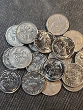 Old Australia Coin - HIGH GRADE 5 CENT COINS - Free SHIPPING-US Seller 