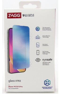 ZAGG InvisibleShield XTR2 Screen Protector For Apple iPhone 14 / 13 / 13 Pro New