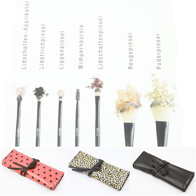 Professionelles Make-up Pinsel Set – 8er Set Mit Echtem Holzgriff & Stylischem Etui