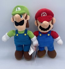 Jakks Pacific 9  Mario and Luigi Plush 2021 Lot of 2 Nintendo Super Mario