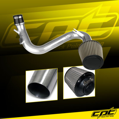 For 07-13 Mazdaspeed 3 Turbo 2.3L Polish Cold Air Intake + Stainless Filter