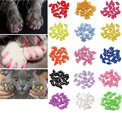 100pcs Weiche Haustier Katze Kätzchen Klaue Nagel Abdeckungen Kappen steuern ... - Bild 2 von 5