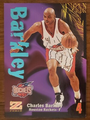 CHARLES BARKLEY 1997-98 SkyBox Z Force Basketball Card #4 Houston 