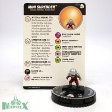 Heroclix Teenage Mutant Ninja Turtles Series 3 Mini Shredder 033 Chase w/card