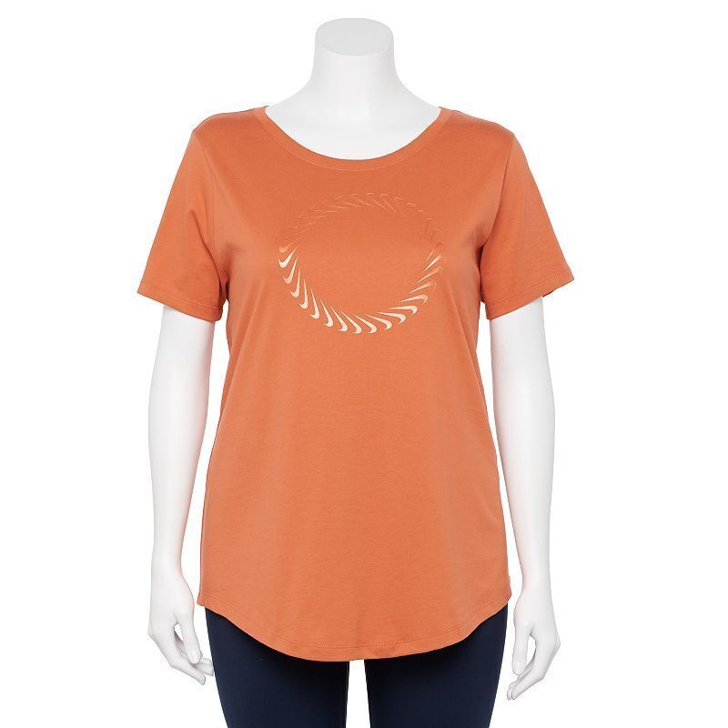 Nike Womens Plus Size Sportswear Icon Clash Graphic Tee Light 
