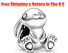 Rabbit Charm, Nini Charm 925 Sterling Silver Charm For Bracelet