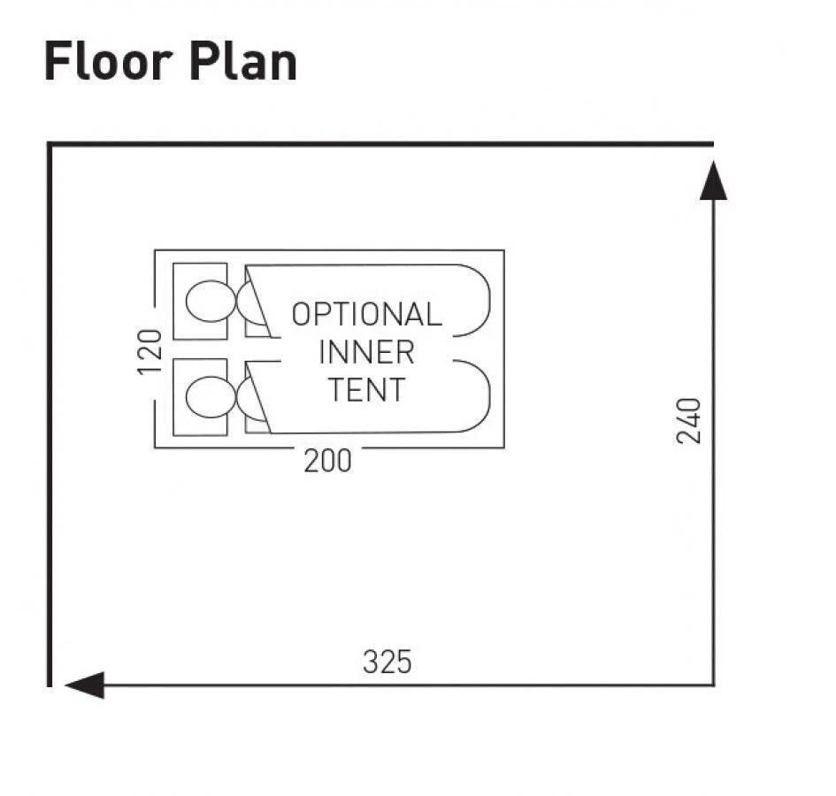Sunncamp Swift Deluxe 325 SC - Lightweight Caravan Porch Awning - 2025 - Image 3 of 4