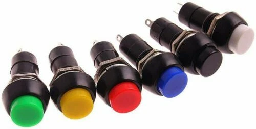 Interrupteurs à poussoir noirs