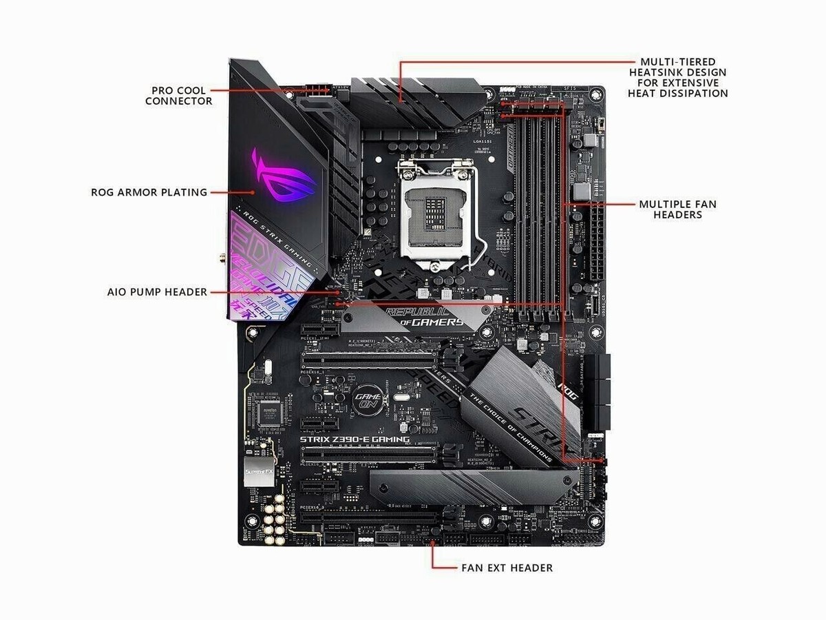NEW ASUS ROG STRIX Z390-E GAMING Motherboard ATX Intel Z390