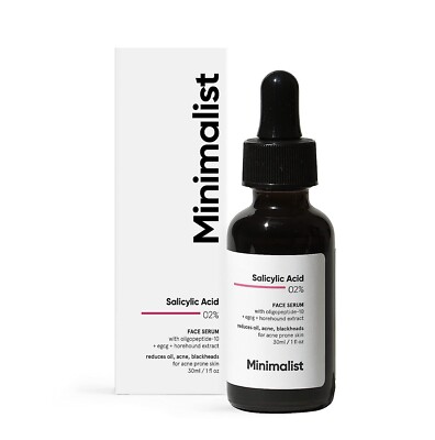 Minimalist 2% Salicylic Acid Serum For Acne, Blackheads & Open Pores 30ml