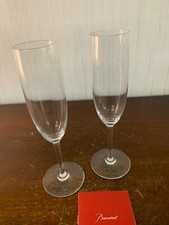 Set 2 Flutes Champagne Model Perfection Crystal Baccarat Price Of Pair 