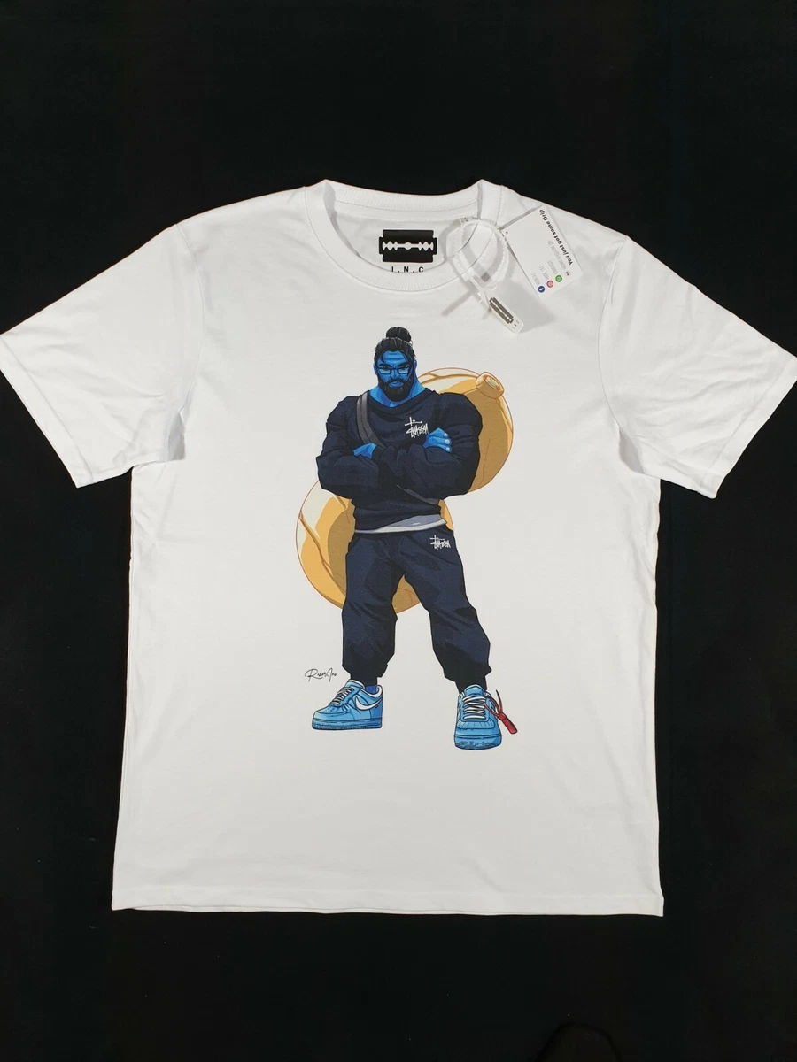 HULK - OFF WHITE AIR FORCE 1 MCA UNIVERSITY BLUE T-SHIRT SIZE