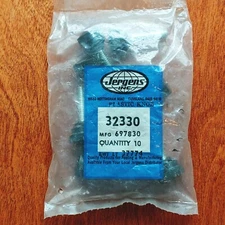 Lot of 10 Jergens 32330 Steel 1/4-20 x 1" Thumb Screw Black Plastic Knurled Knob