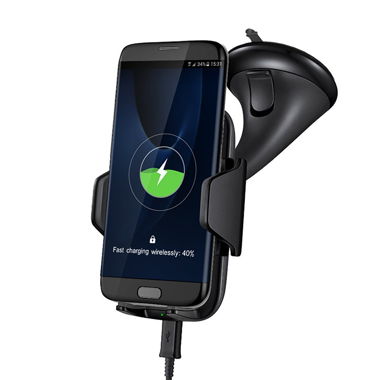 Chargeur sans fil Qi inclinable pour table de chevet et bureau