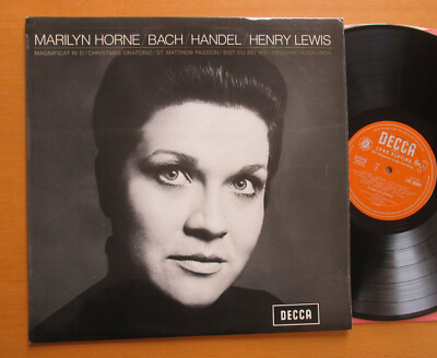 LXT 6349 Mariyln Horne Bach Handel Henry Lewis 1969 Decca Mono NM + insert
