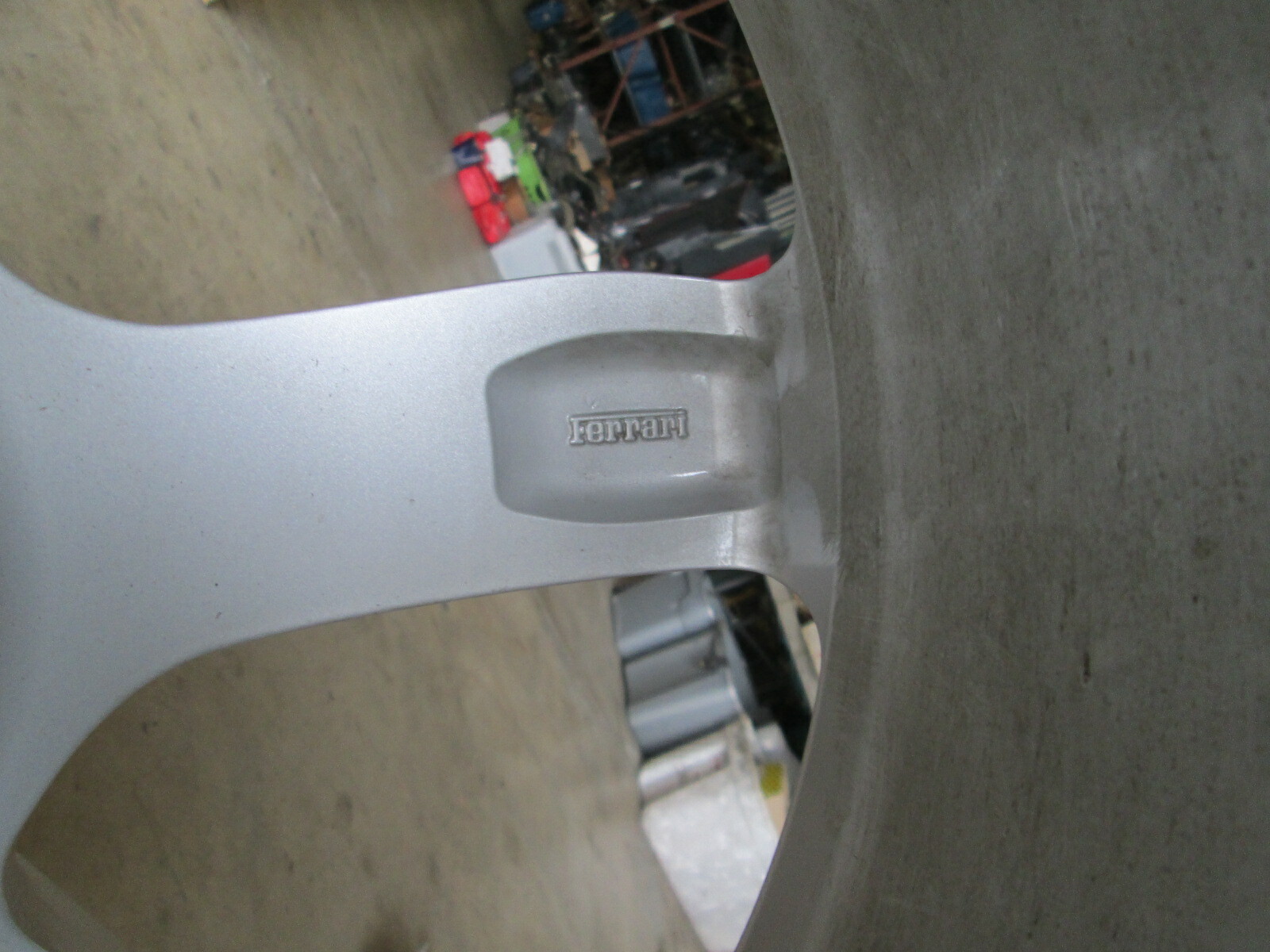 Ferrari Portofino Rear Alloy Silver Wheel / Rim  # 336551