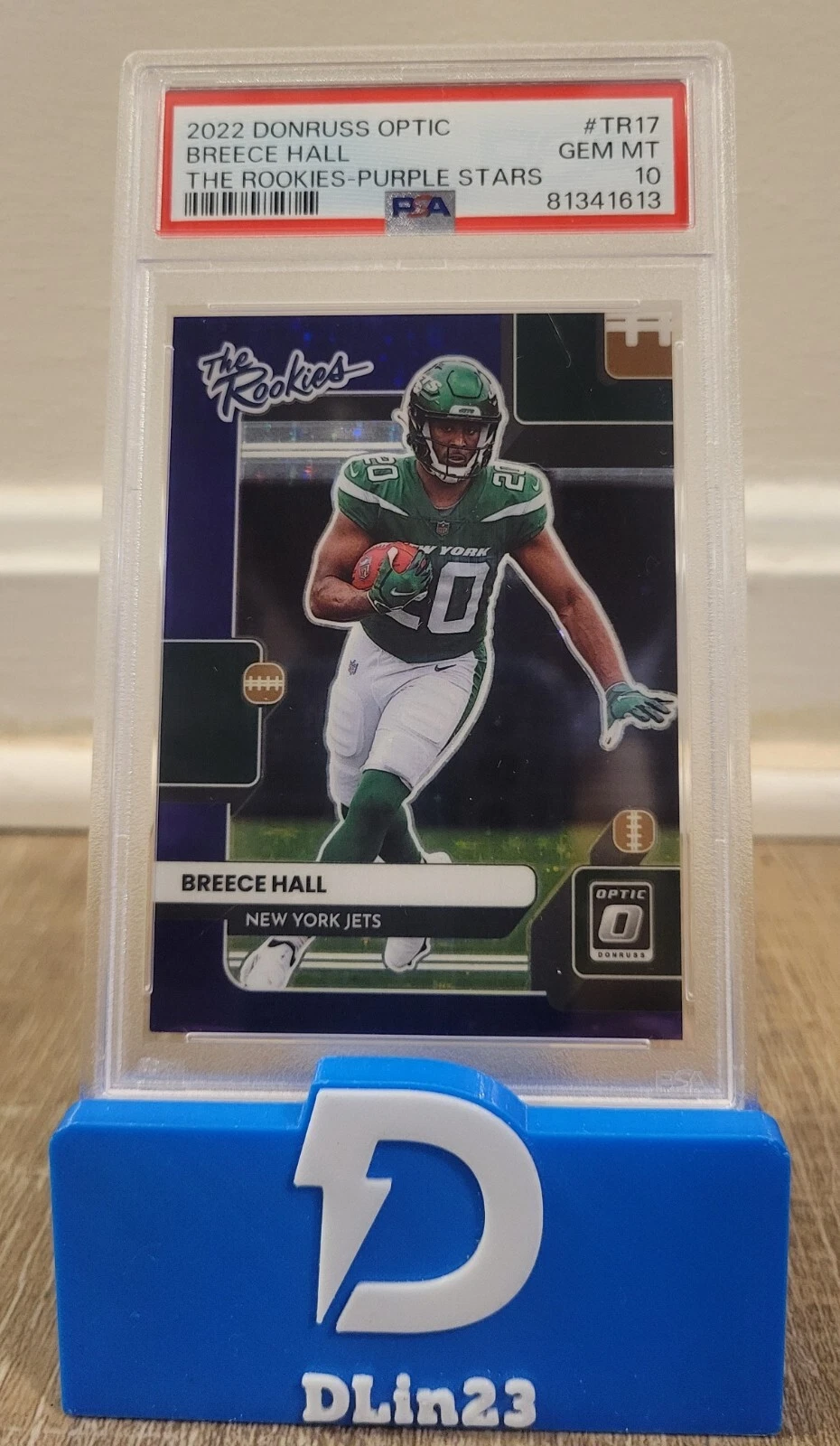 Breece Hall Panini Donruss Optic the Rookies #TR17 Purple Stars