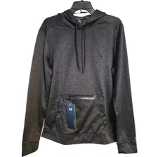 Layer 8 Men's Black Heather Thermal Insulated Cold Weather Hoodie