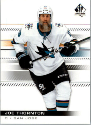 2019-20 SP Authentic #44 Joe Thornton - San Jose Sharks