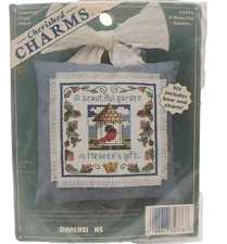 Cherished Charms Beautiful Garden Ornament Counted Cross Stitch Kit Dimensions