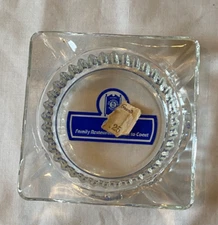 Deadstock Mid Century Advertising Glass Ashtray Grants Restaurant Bradford House