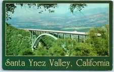 Postcard - Cold Spring Canyon Bridge, Santa Ynez Valley, California, USA