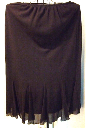 Jupe Femme Taille 20W Plissée Noire - Marque Dressbarn (Occasion Bon état)