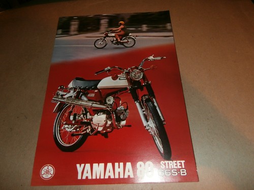Original 1971 Yamaha 80 Street G6S-B Motorcycle Sales Brochure