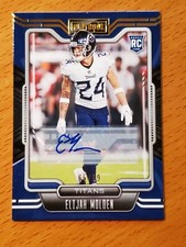 2021 Playbook Rookies Auto Gold #177 Elijah Molden Titans #'d 65/99