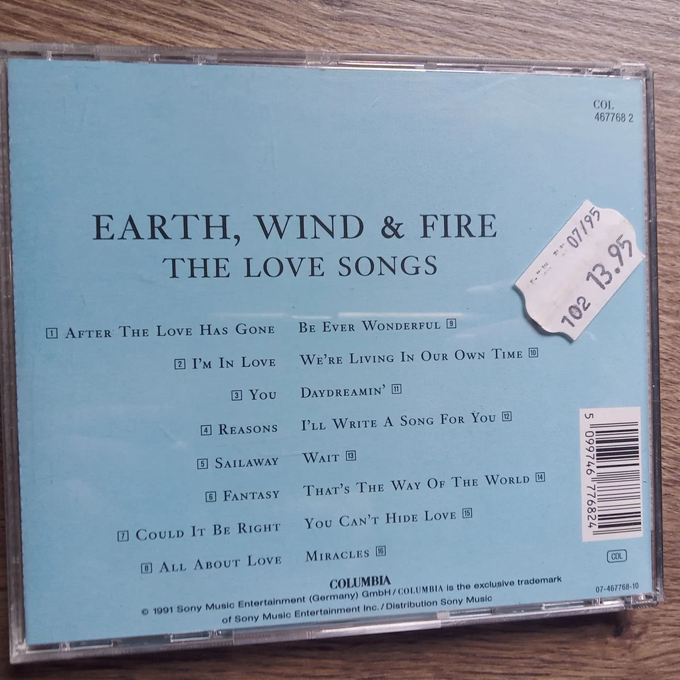 EARTH WIND & FIRE - THE LOVE SONGS (CD, 1991) - Bild 2 von 2