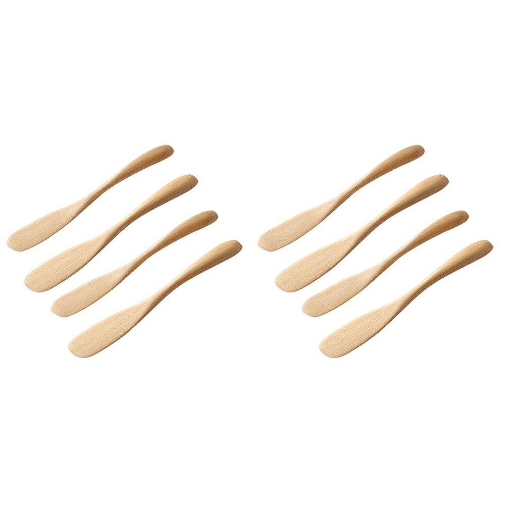 8-Piece Wooden Dessert Cheese Spreader Baking Roasting Kit