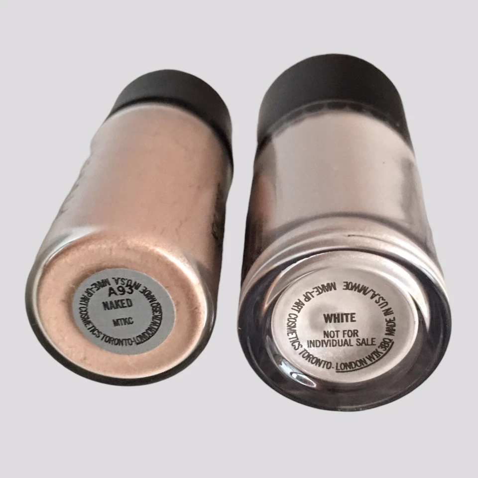 MAC Eye Pigment Color Powder Duo - Naked and WHITE - 2.5g / 0.09oz FREE SHIPPING - Image 2 of 4