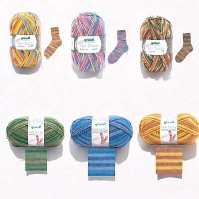 Gründl 150 g Hot Socks Lazise-Verona 6-fädig Sockenwolle Farbverlaufswolle