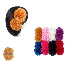 12pcs Bridal Rose Red Pink Hairpin Brooch Wedding Bridesmaid Party Hair Clip Lot