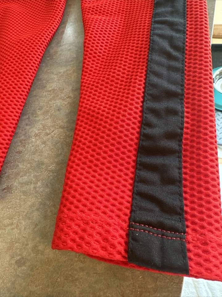 Pulôver feminino L-RL Lauren Active Ralph Lauren camisa térmica vermelha 1/4 zíper tamanho M - Imagem 3 de 4